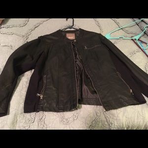 Faux leather jacket